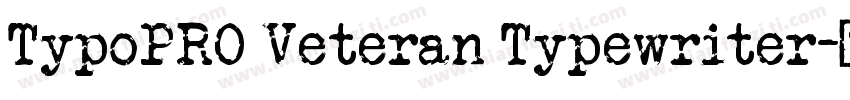 TypoPRO Veteran Typewriter字体转换